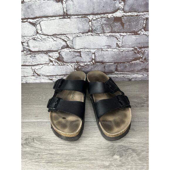 Birkenstock Papillio Arizona Platform Vegan Black Birko-Flor Sandals Women 40EU - Picture 3 of 16